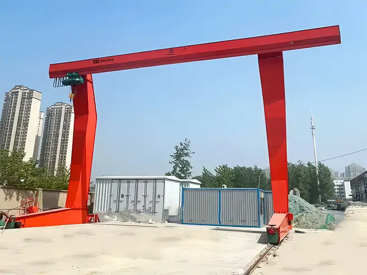 L-образный козловой кран с электрической талью