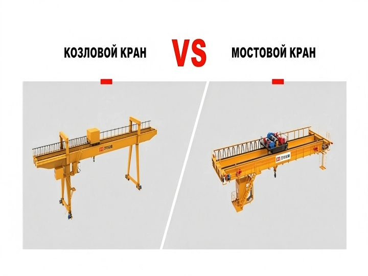 чем отличается козловой кран от мостового крана