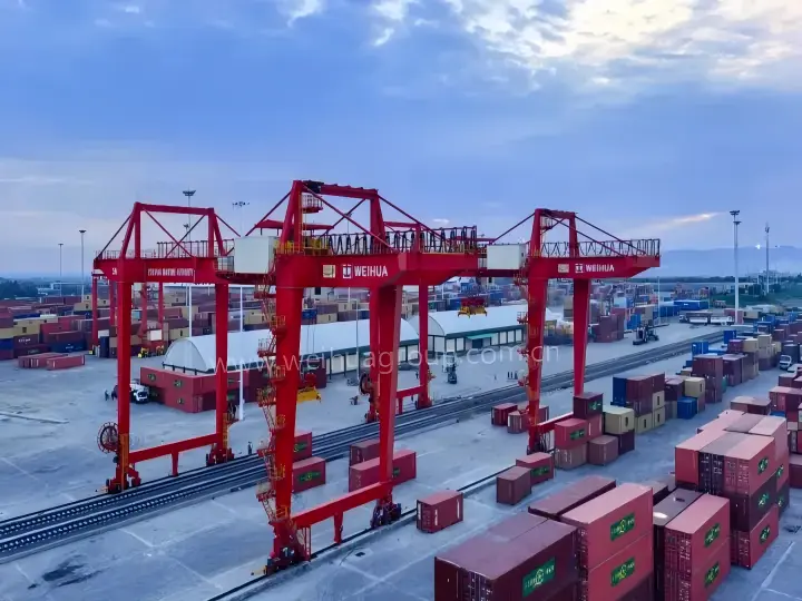 2 RMG-крана и 3 RTG-крана успешно поставлены в Сухой порт Моджо в Эфиопии